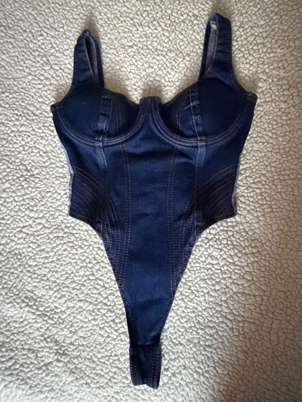 IVY PARK Denim Bodysuit- Size Medium
